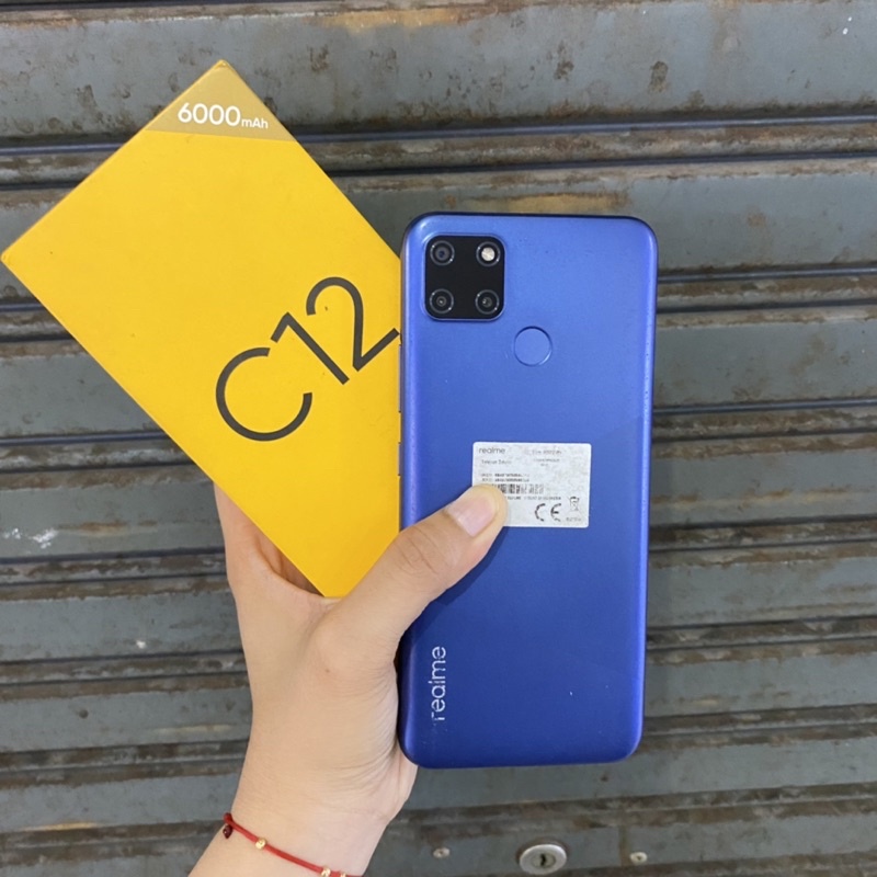 Realme C12 3/32gb second bekas pakai normal fullset resmi original