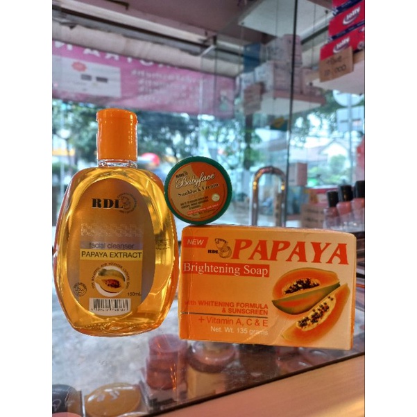 PAKET RDL cleanser sabun sunblock / paket REN toner sabun / RDL facial cleanser