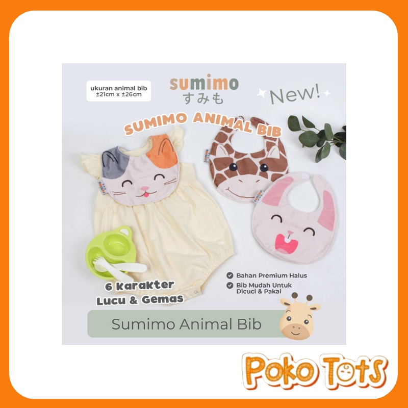 Sumimo Animal Bib Celemek Makan Bayi WHS