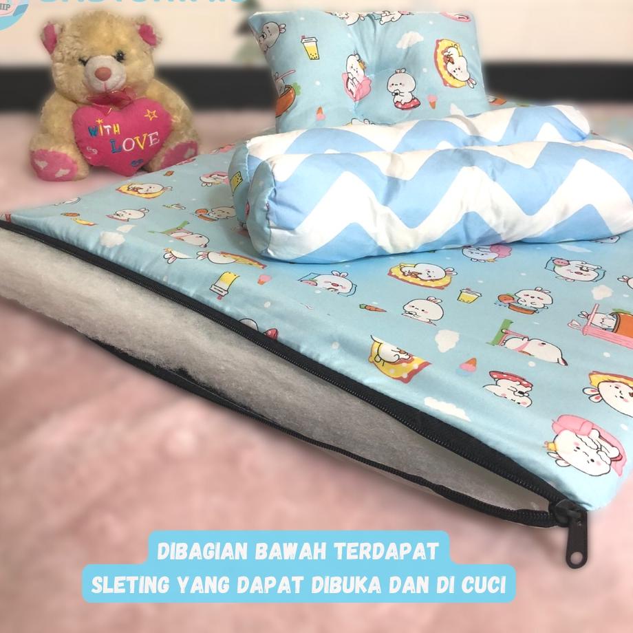 Stock Ada Matras Kasur Bayi  Jumbo / Set Bantal Guling Bayi Free Tas Mika [ Merk BabyShip ]