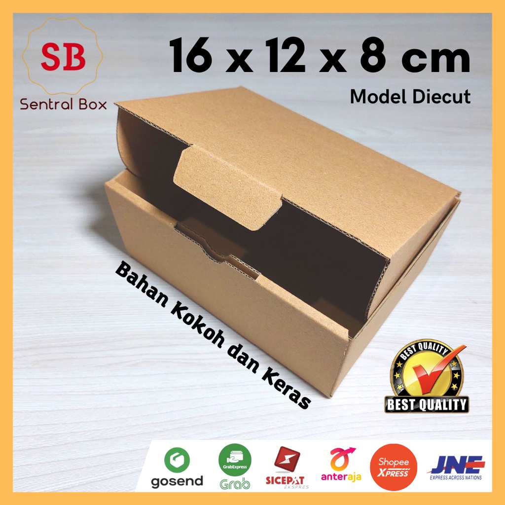 

( Min.order 5 pcs ) kardus 16 x 12 x 8 cm...... Die Cut ( untuk pembelian di atas 10 pcs harga lebih murah )