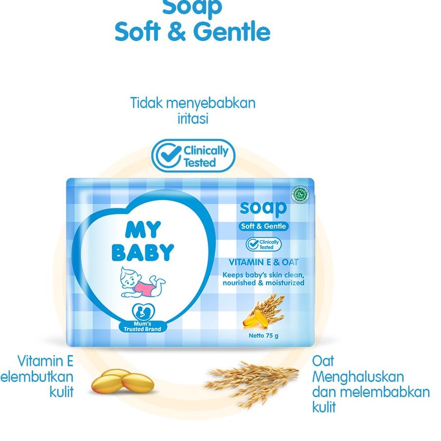 MY BABY SOAP BAR 60GR (SABUN BATANG) -NJ