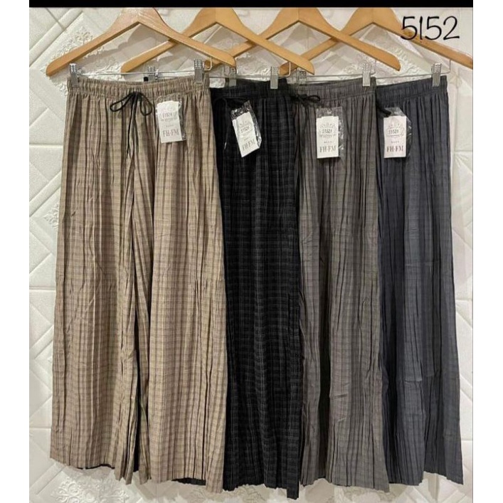 Kulot/celana Zara kotak import/Kulot wanita jumbo terbaru