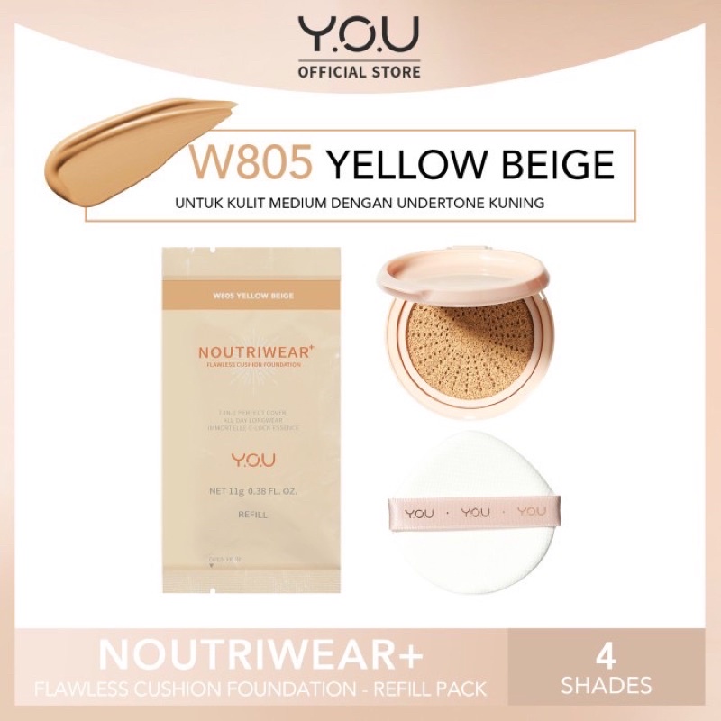 Y.O.U The Gold One Dream Skin Perfect BB Cushion Dan Refill Noutriwear Cushion Baru