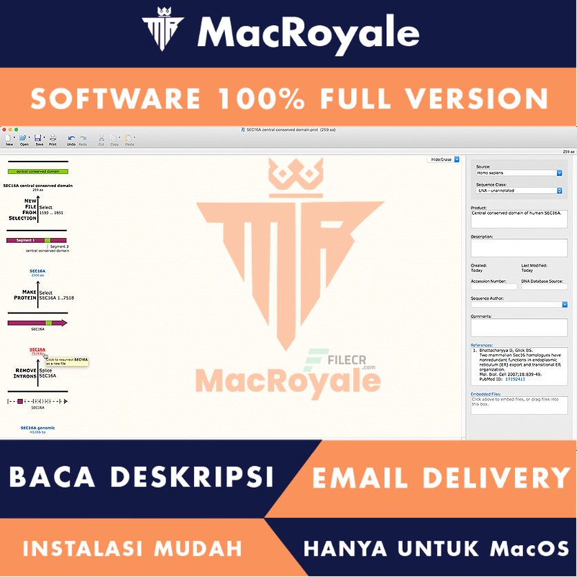 [MacOS] SnapGene Full Version Lifetime Full Garansi