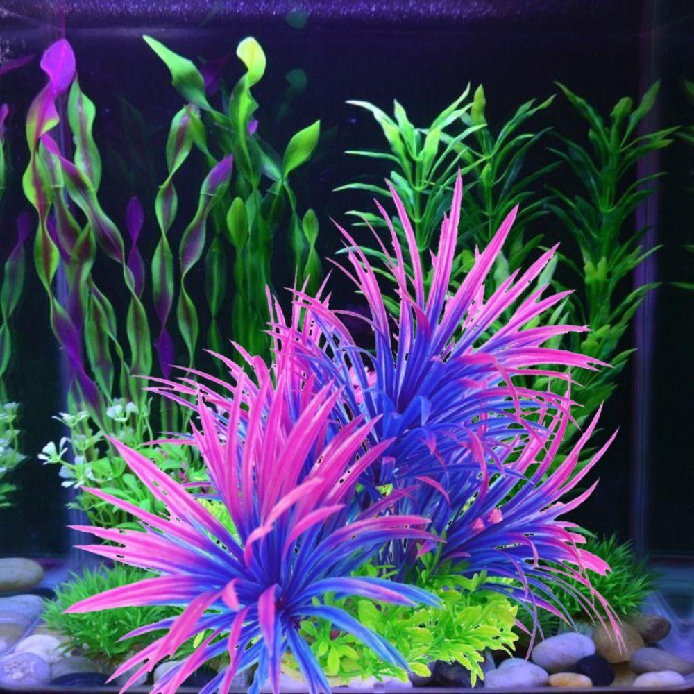 REBUY Rebuy Aquarium Plant Artificial Untuk Fish Tank Decor Simulasi Tanaman Air