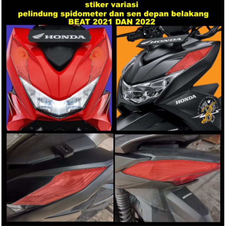 stiker skotlet transfaran variasi pelindung mika sen depan belakang motor beat 2021 sampe 2022