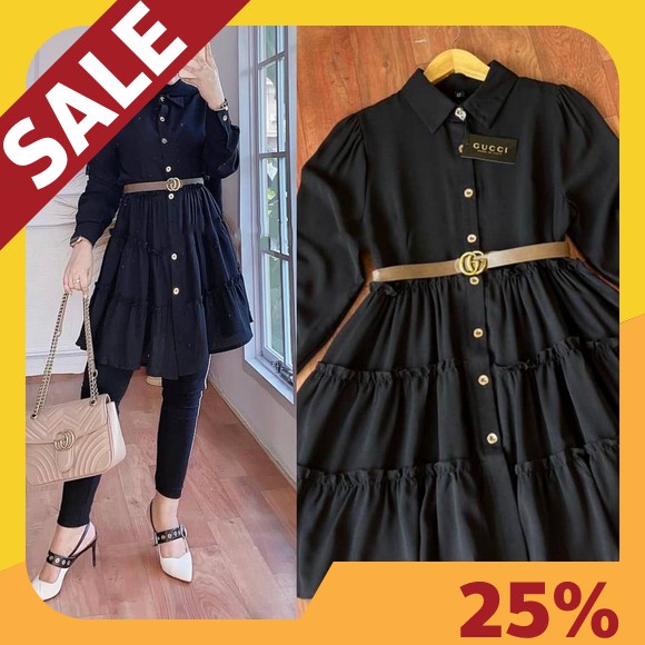 Aldora Shop (Cod) Tunik Smile You Are / Tunik Mamachi / Tunik Polos/ Tunik Wanita / Tunik Panjang / 