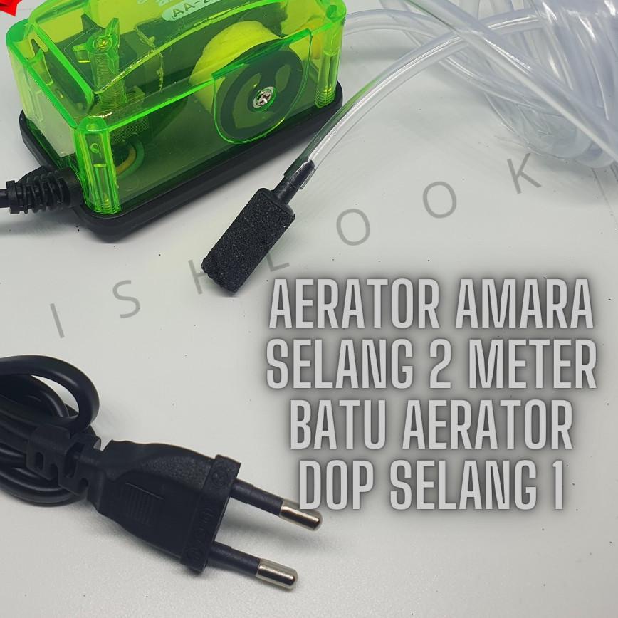 ➠❉✳ PAKET AERATOR LENGKAP AMARA mesin gelembung udara 1 LUBANG aquarium aquascape AMARA Diskon Promo