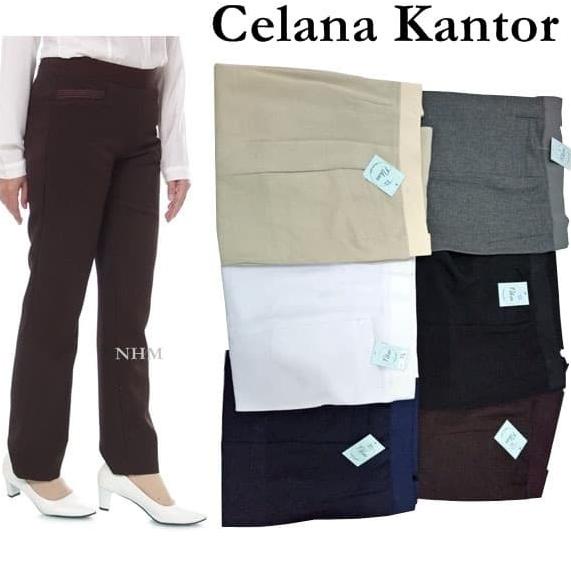 celana kerja wanita/celana kerja jumbo/celana panjang bahan