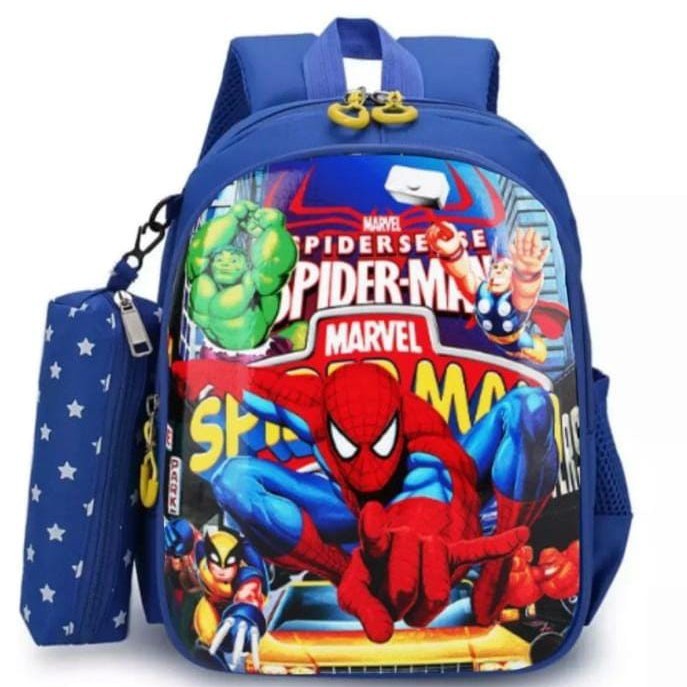 BPT SALE TERMURAH Tas Ransel Sekolah SD Anak Laki - Laki Motif SPIDERMEN