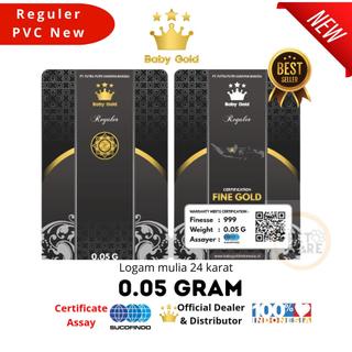 BABY GOLD PVC 0.05 GRAM EMAS MINI LOGAM MULIA