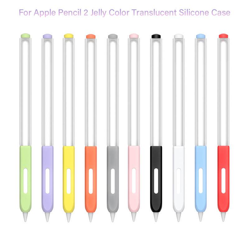 Untuk Apple Ipad Pensil 2case Pelindung Tablet Touch Pen Silikon Lembut Pelindung Tip Cover Layar Stylus Anti Gores Nib Case