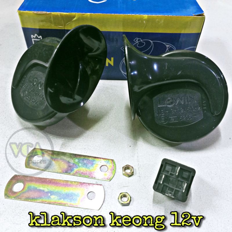 KLAKSON KEONG 12v MERK LOWIN 1set ( 2pcs )