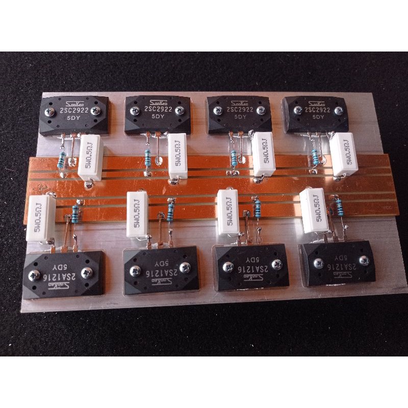 FINAL SANKEN 2SA1216 & 2SC2922 5DY 4 SET PENDINGIN 12 SIRIP TEBAL 4MM PANJANG 20CM