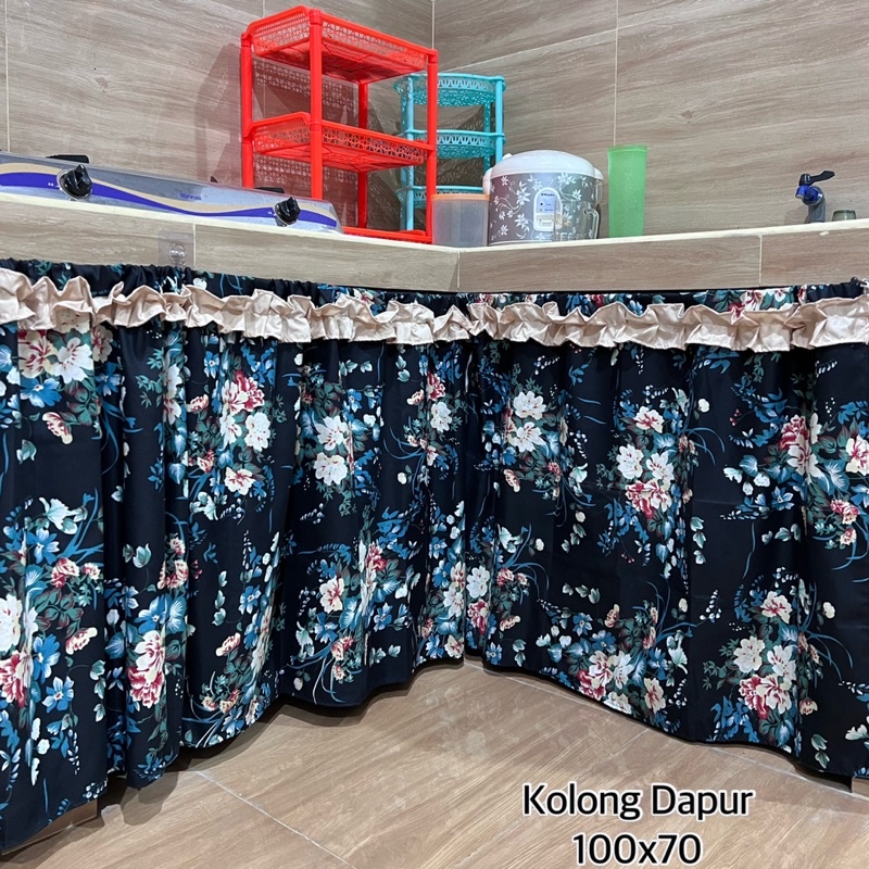 GORDEN KOLONG DAPUR  ••BISA RIQUEST UKURAN•• di etalase satunya••  GRATIS TALI IKAT 1,3.meter