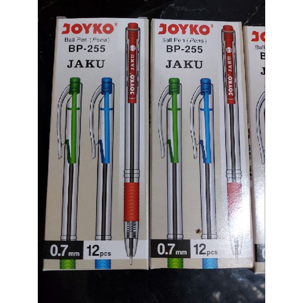 

ballpen jaku merk joyko bp-255 ( harga lusinan isi 12 pcs)