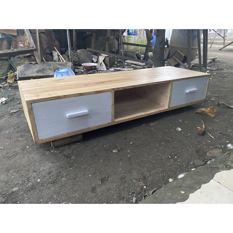 rak dinding jati belanda 120x40x20