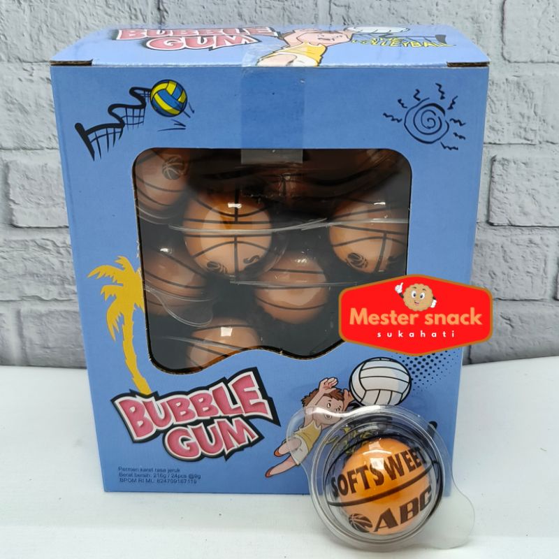 

Permen Ranjani Volley Ball Bubble Gum (1 pack isi 24 pcs)