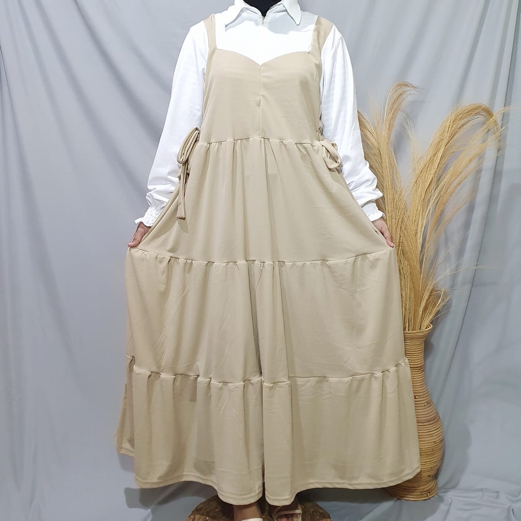 Dailythings Gamis JUMBO BUSUI Zahra Overall Rempel Ukuran Fit L sampai XXL LD 110cm PB 135cm