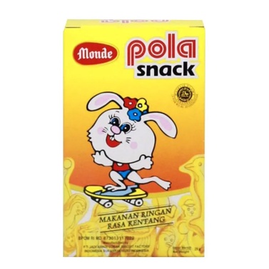 Snack Monde Pola Snack bayi balita anak 25gr / snack anak non msg / Snack anak balita Cemilan Bayi Monde Bayi