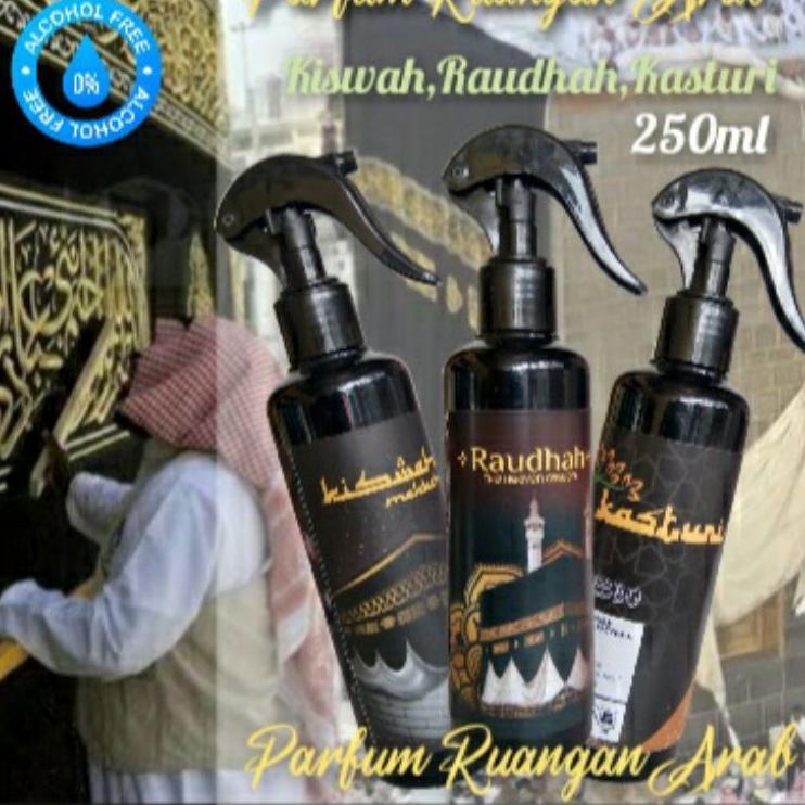 Stok terbaru   Ori PARFUM RINDU RAUDHAH/Rindu Ka'bah 250ml Spray