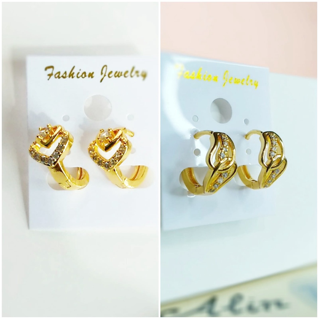 AD29 Grosir Anting Jepit Permata Anting Dewasa