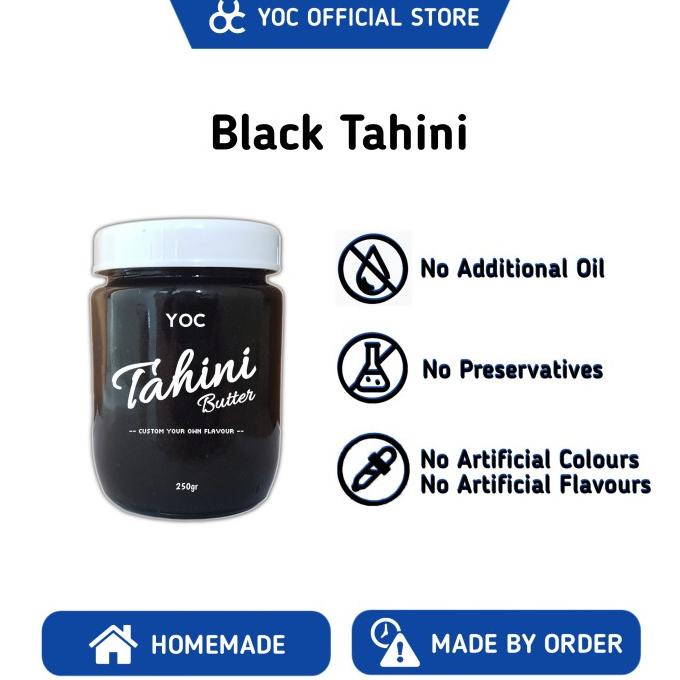

Natural Organic Creamy Black Sesame Tahini Paste - Pasta Wijen Hitam
