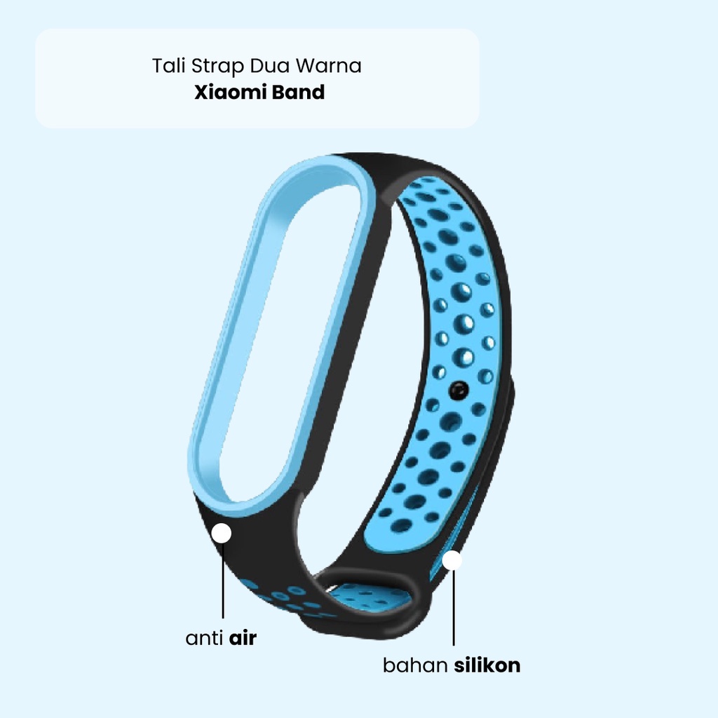 Tali Xiaomi Band 3 4 5 6 Miband Sports Silicone Strap