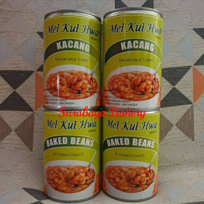 

Baked Beans Mei Kui Hwa/Kacang Dalam Saus Tomat Mei Kui Hwa 425Gr