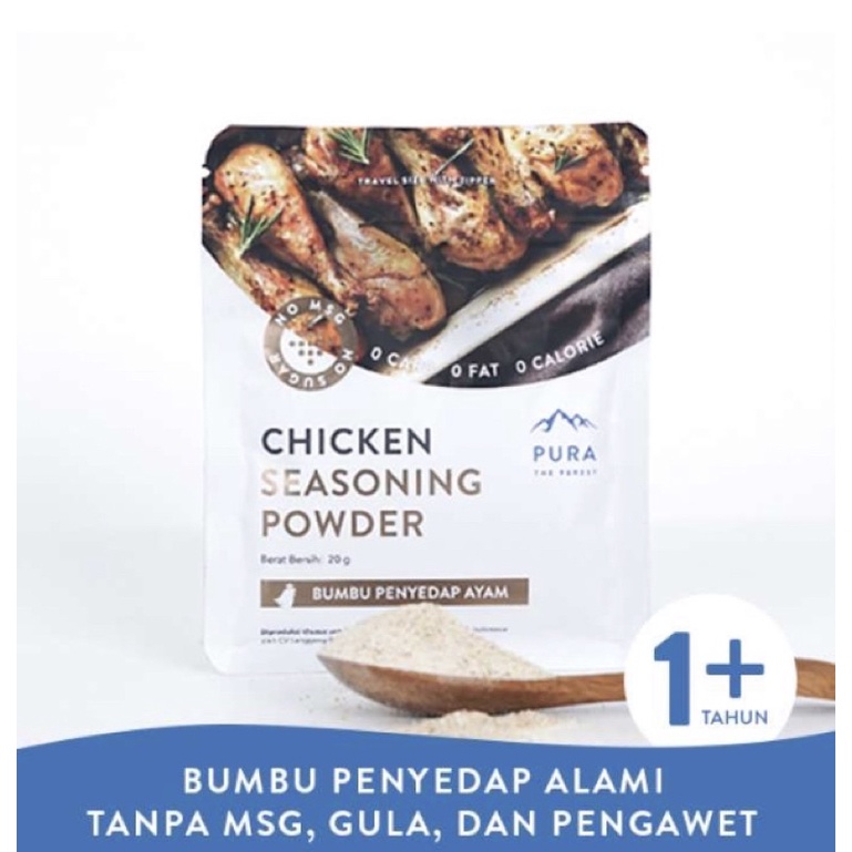 

Pura Chicken Seasoning/Kaldu Ayam Bubuk Sachet 20g