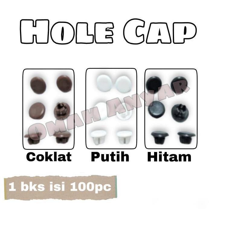 TERLARIS Hole Cap Plug Tutup Skrup Sekrup Plastik Lubang Pintu Kusen Aluminium 𝄢 859