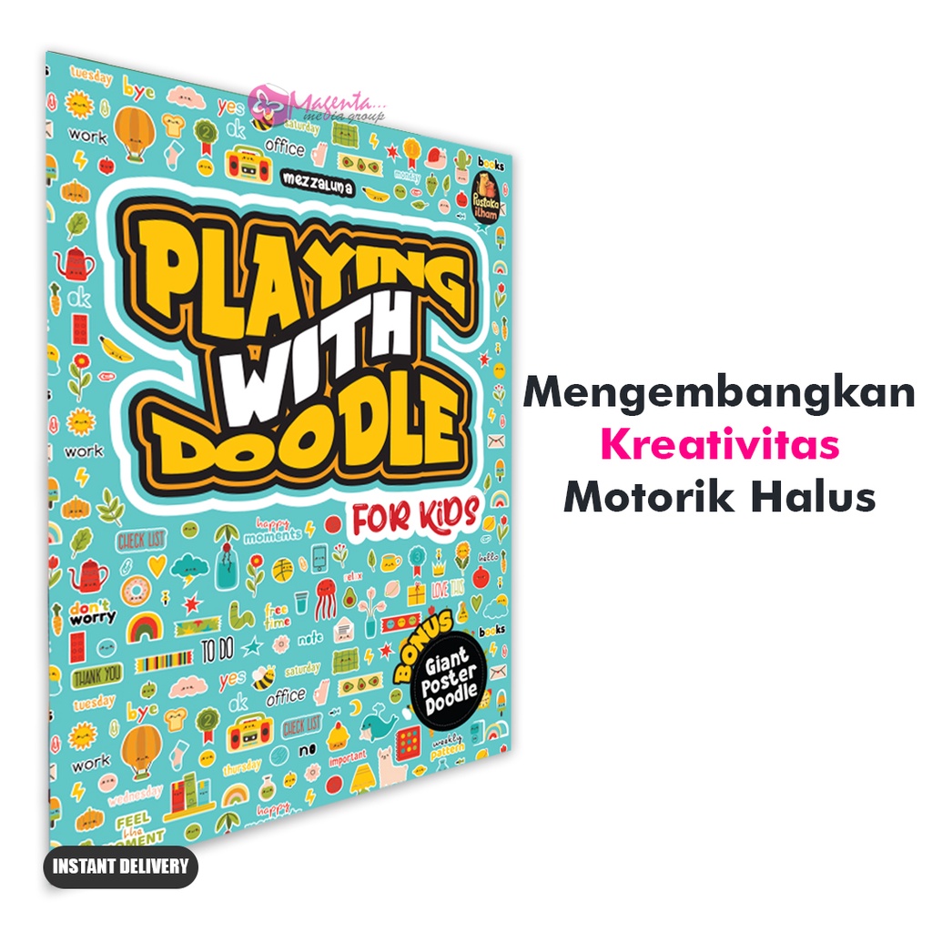 

Buku Doodle Anak - Buku Dodel Anak - Buku Mewarnai Anak - Playing With Doodle For Kids