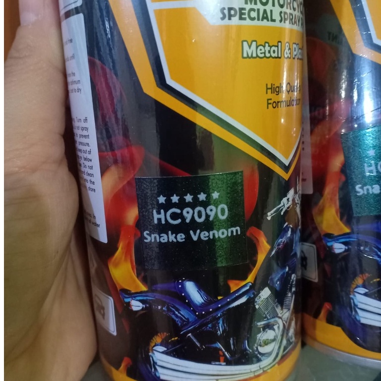 Pilok Pilox Cat Semprot Warna Harley DITON PREMIUM HARLEY - HC9090 SNAKE VENOM HC 9090***** (400cc/400ml)