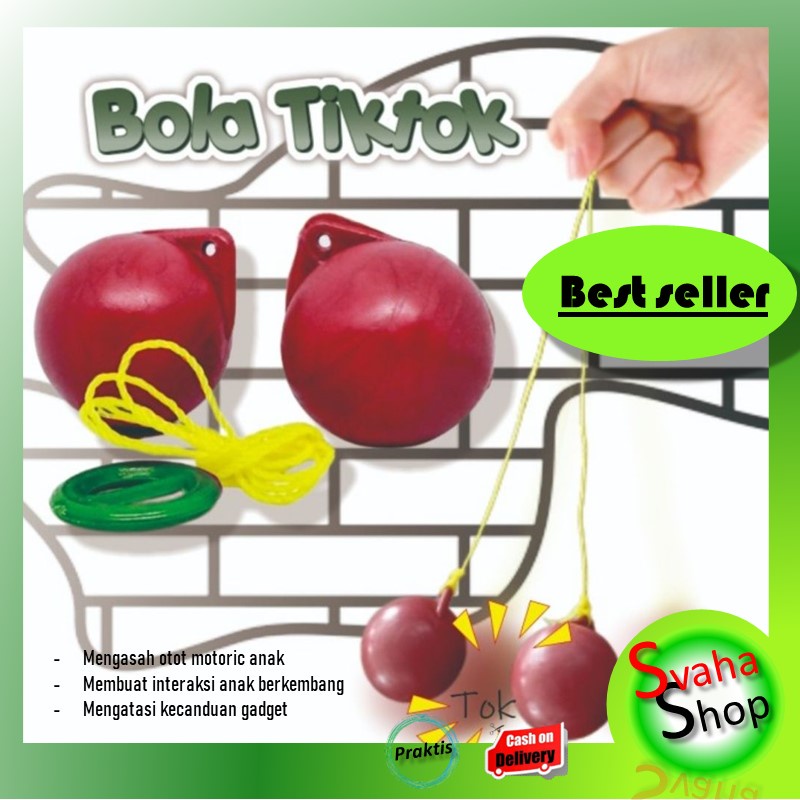 Mainan Viral Bola Tek Tek/Tik Tok/Tak Tok Mainan Anak