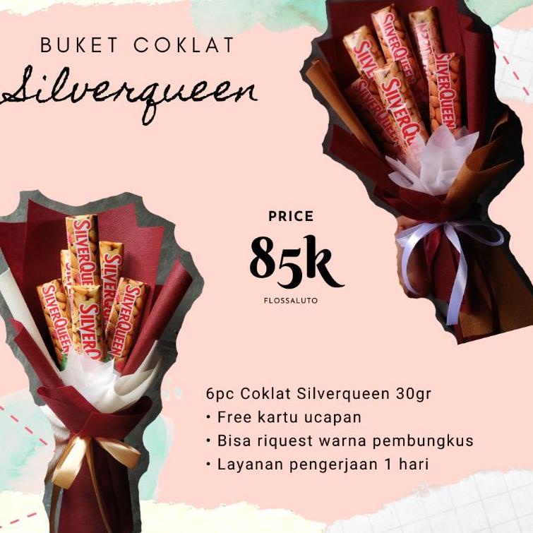 

(G-H7H-✔) Buket Coklat Silverqueen / kado pacar / kado sahabat / hadiah segala acara murah