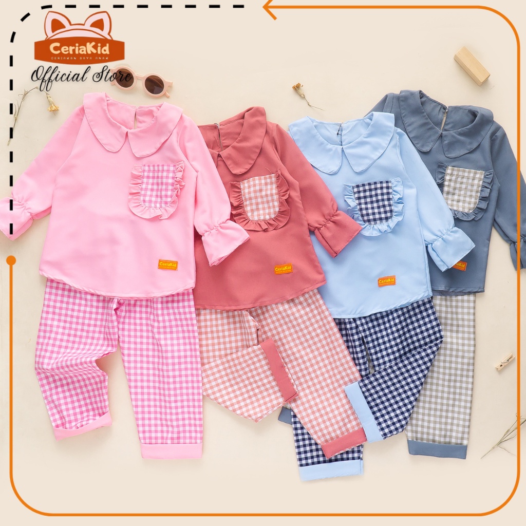 [Ceriakid] Baju Anak Perempuan Setelan Kirei 1 2 3 4 5 6 7 8 9 tahun