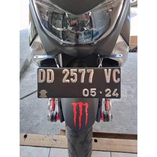 Breket Plat No Nomor Depan + dudukan lampu tembak NMAX Kumis Yamaha