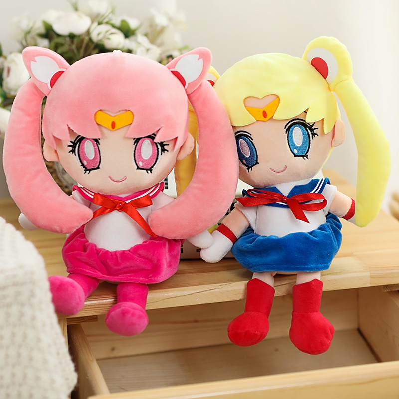 Kawaii Sailor Moon Plush Doll Moon Boneka Moon Kelinci Lucu Mainan Mewah Sofa Rumah Dekorasi Kamar Tidur Untuk Hadiah Ulang Tahun Pacar