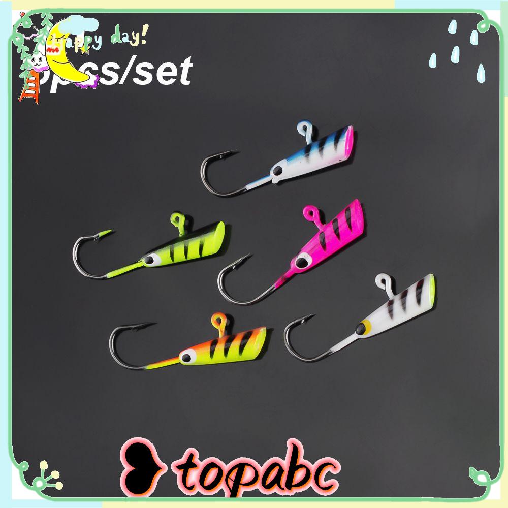 Top 5Pcs Pemikat Pancing Es High Qualit Balancer Walleye Lead Hard Hook