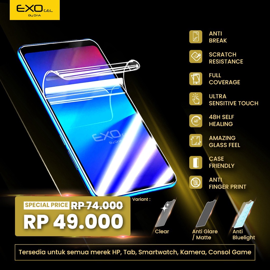 Exo Hydrogel Samsung S5 Active Screen Protector - Not Tempered