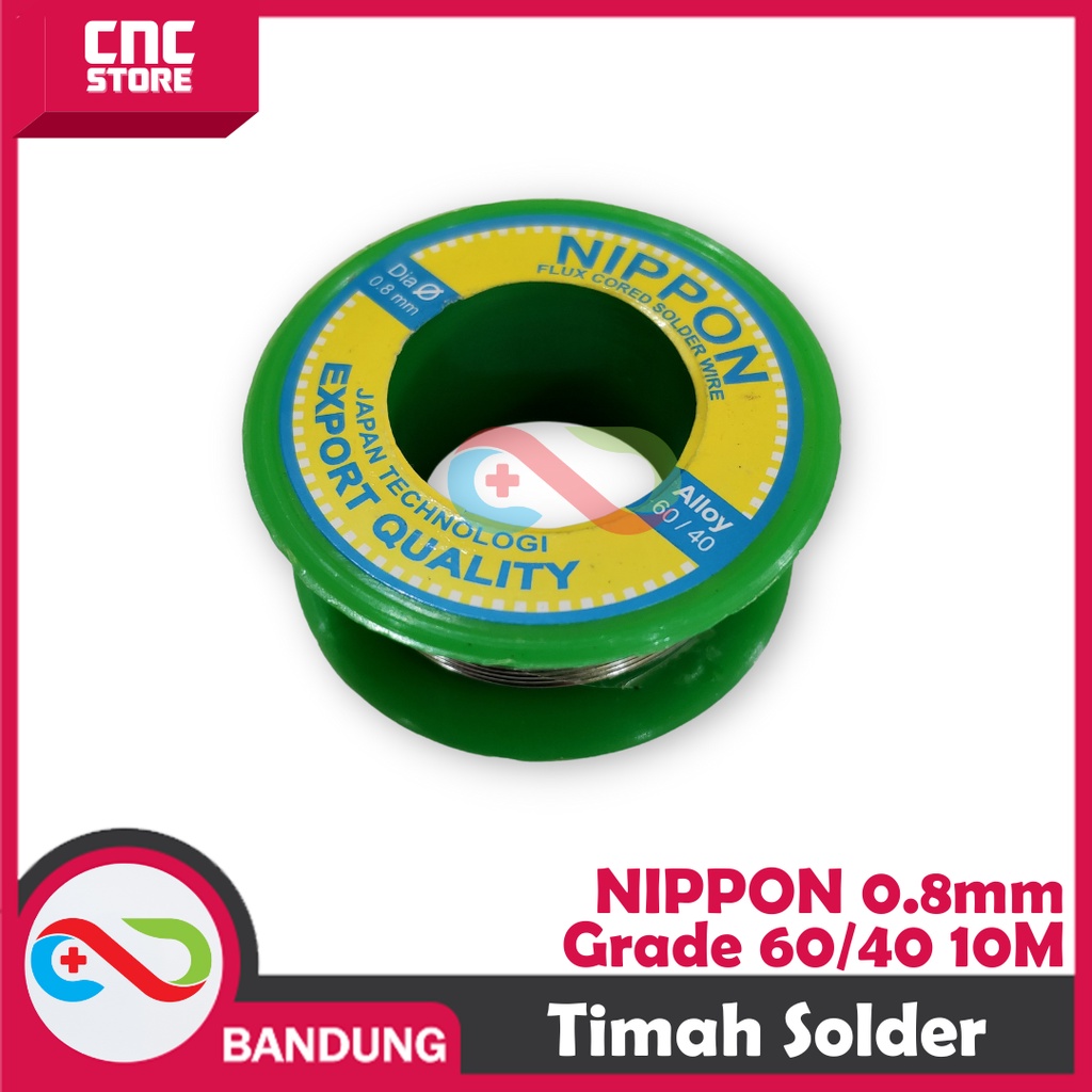 TIMAH SOLDER NIPPON DIAMETER 0.8 ALLOY 60 / 40 1 ROLL 10 METER 10M