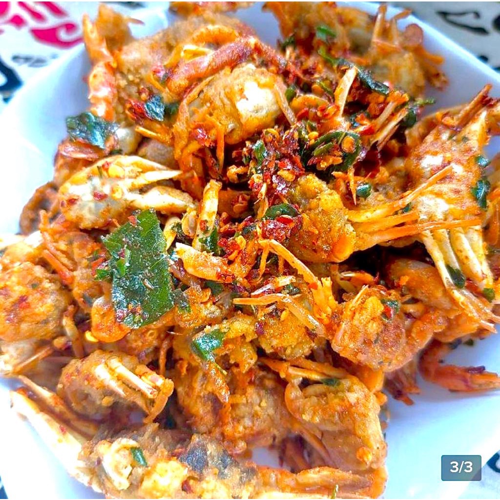 Pusat baby crab krispy 100gr Termurah Homemade halal baby rajungan kepiting kriuk camilan seafood crab krips Viral sajodo