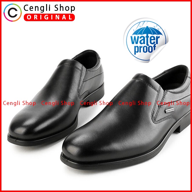 HM002 SEPATU HUSH PUPPIES KERJA KANTOR PRIA BRANDED ORIGINAL HITAM