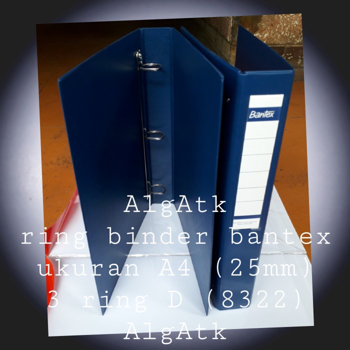 

RING BINDER BANTEX 3 RING SIZE A4. 25MM NO REF 8322.