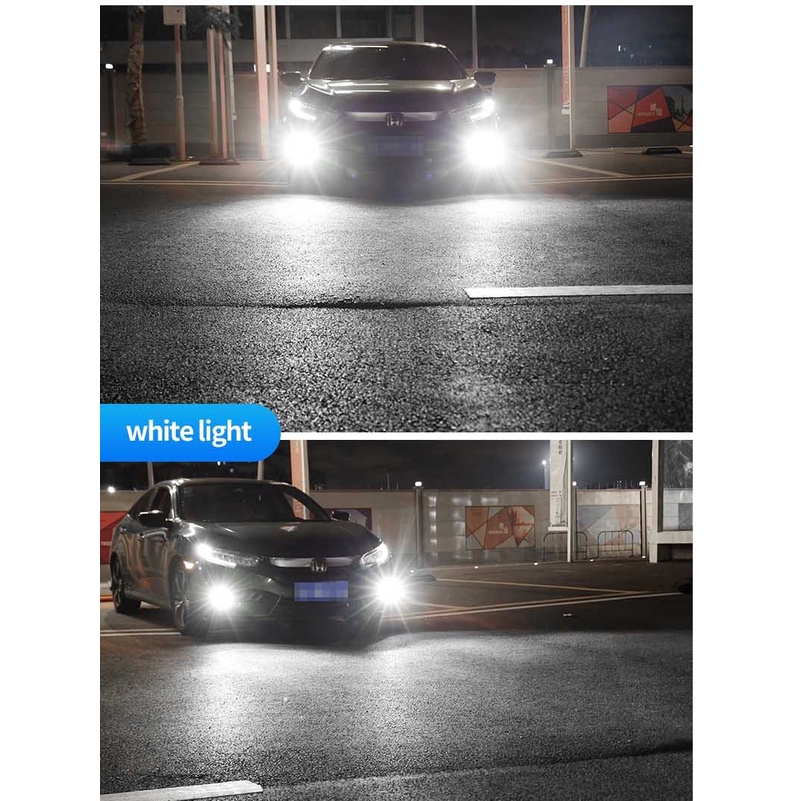 Bohlam LED fog lamp H8 H11 H16 2 Pcs lampu bumper Avanza Xenia Ayla cayla sigra dll Putih dan 3 warna