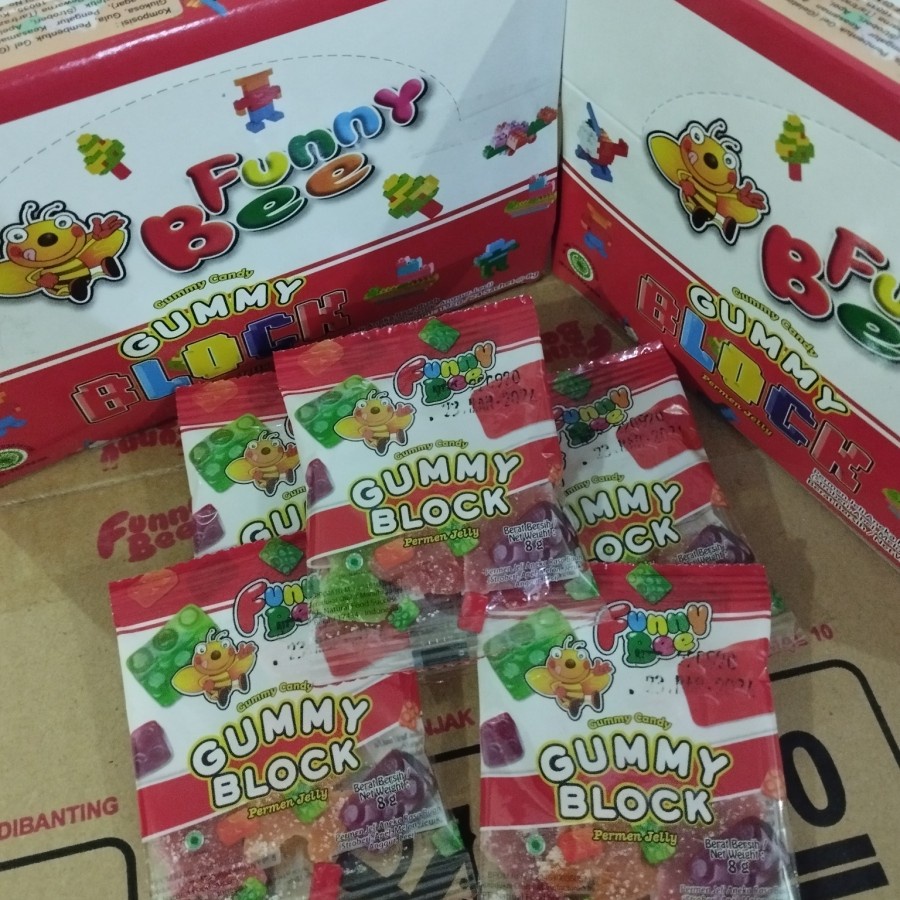 

funny bee Gummy Block candy