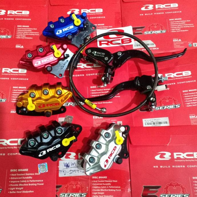 Paketan Master Rem RCB + Kaliper RCB + Selang Rem TDR Semua Motor
