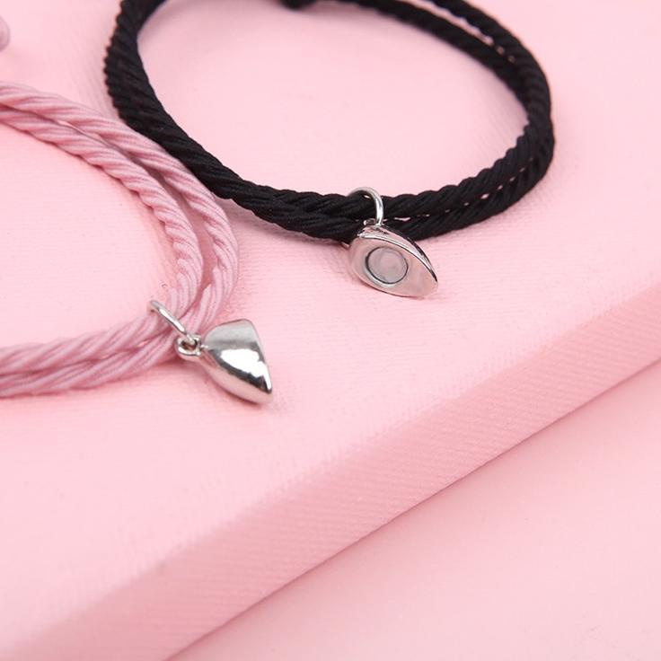 ((F-1&3㊛)) FXG - Gelang Couple Magnet Love 2Pcs Pasangan Sahabat Bestie Pria & Wanita GLG07 murah