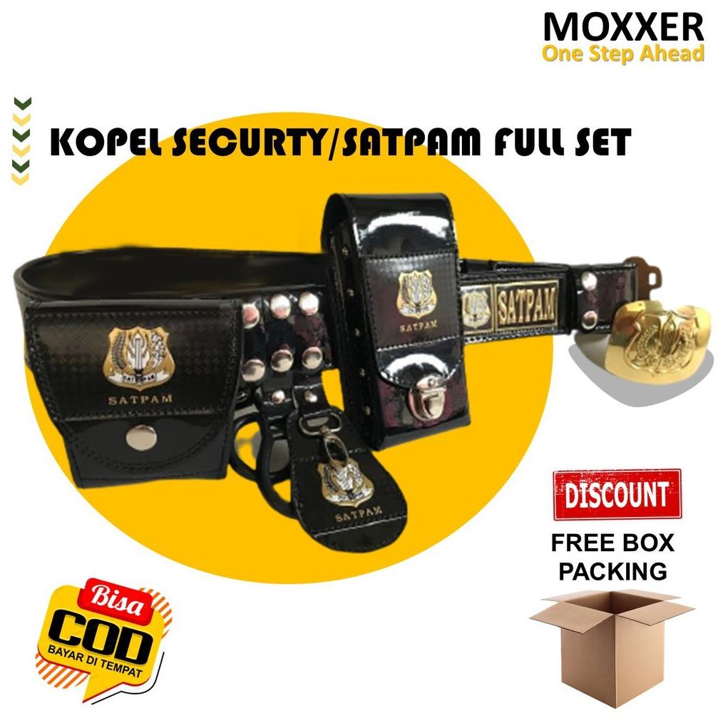 (Ready COD) KOPEL SECURITY SATPAM FULLSET ATRIBUT LENGKAP DAN BANGKOL NON MOTIF